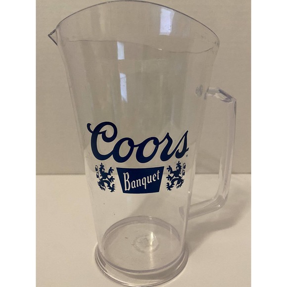 Vintage Coors Banquet 32 oz pitcher Blue logo - Picture 1 of 7